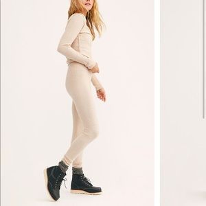 NWOT Free People Thermal Leggings